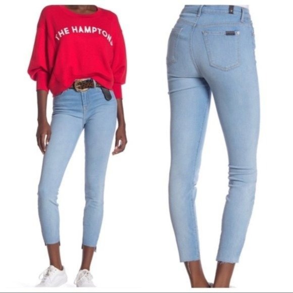 7FAMK High Waist Ankle Gwenevere w/ Step Hem - Picture 1 of 8